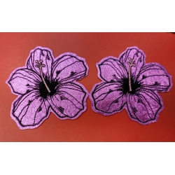 Aplikacja kwiatek lilia fiolet